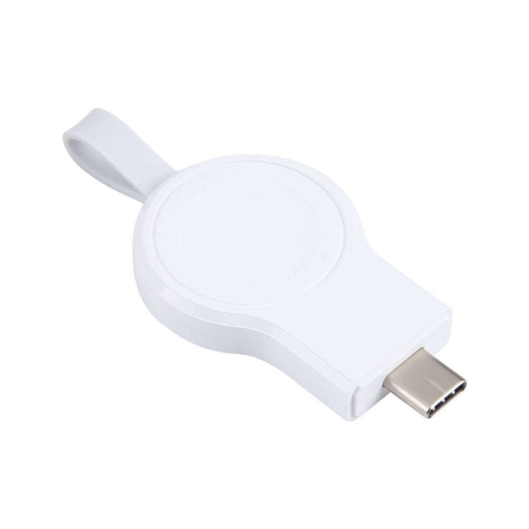 For Apple Watch Series 2W USB-C / Type-C Port Portable Magnetic Charger (White)