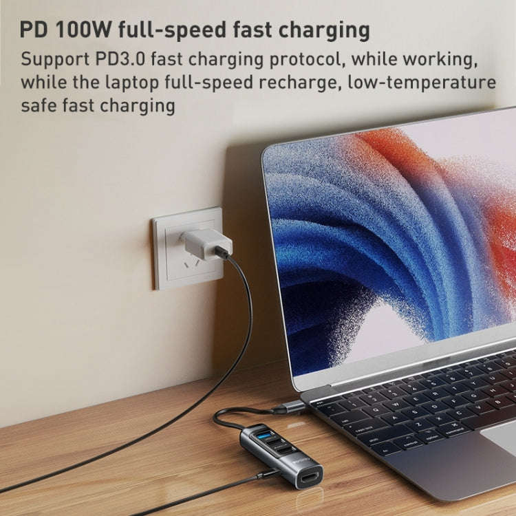 Yesido HB22 5 in 1 USB-C / Type-C Multifunction Docking Station HUB Adapter