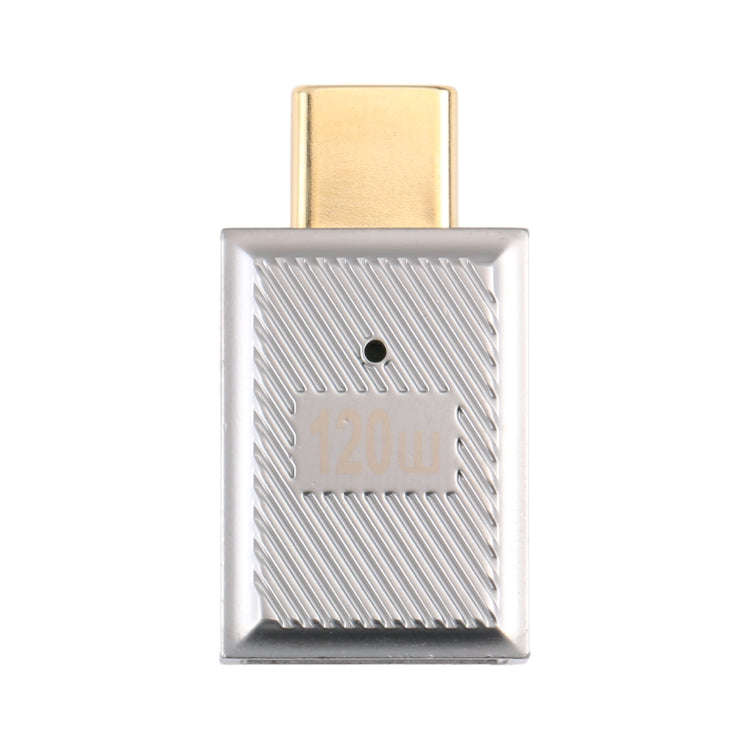 USB-C / Type-C Male to USB Female 10 Gbps Straight Charging Adapter (Silver)