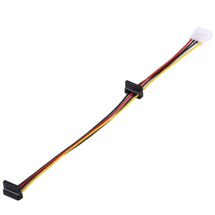 35cm 4 Pin Molex Female to 2 x SATA Female Power Supply Extension Cable