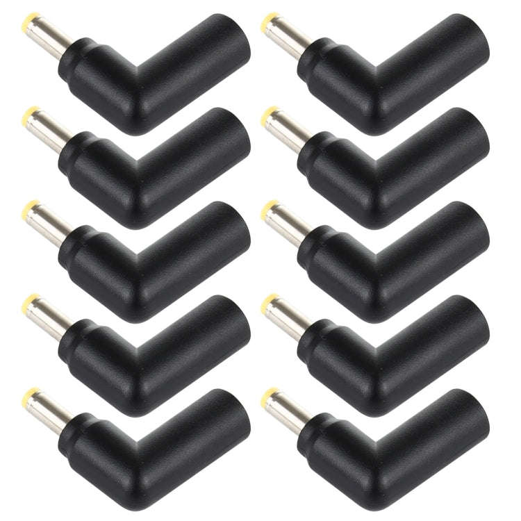 10 PCS 4.5 x 3.0mm Female to 4.0 x 1.7mm Male Plug Elbow Adapter Connector