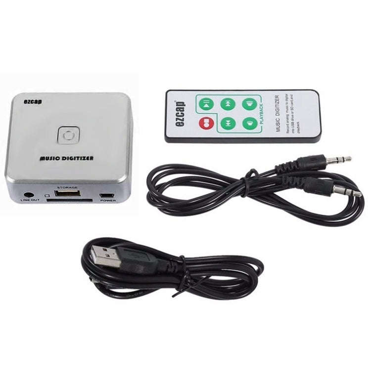 EZCAP241 Audio Capture Recorder Adapter Card, 3.5mm RCA R/L Analog Audio to MP3 Music Digitizer C...