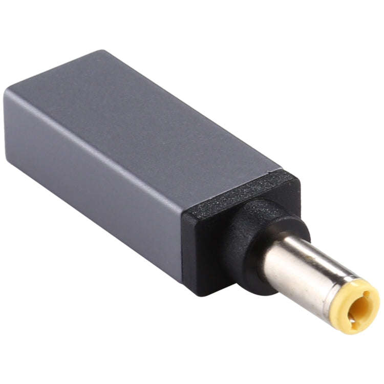 PD 18.5V-20V 5.5x2.5mm Male Adapter Connector(Silver Grey)
