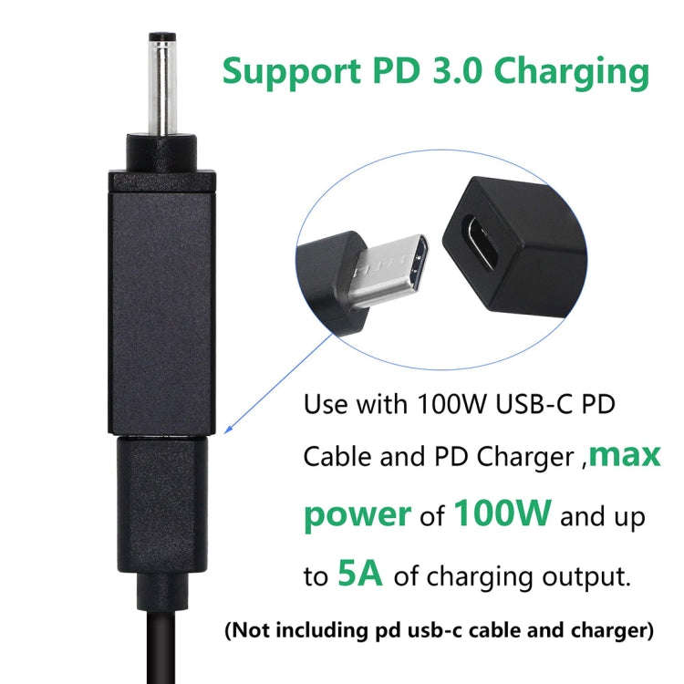 PD 18.5V-20V 3.0x1.0mm Male Adapter Connector(Silver Grey)