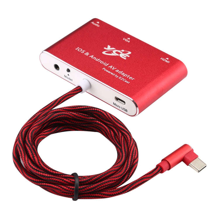 USB-C / Type-C to VGA / HDMI / Audio Multiport AV Adapter for IOS & Android