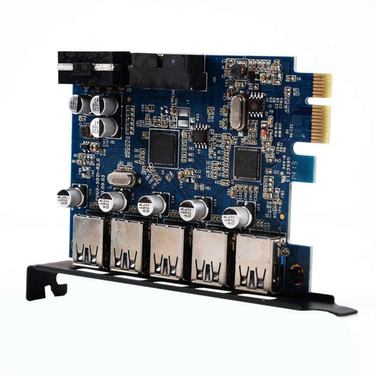 ORICO PVU3-5O2I USB3.0 * 5 + 20Pin Slot * 1 PCI Express Card for Desktop, 5Gbps Superspeed Data T...