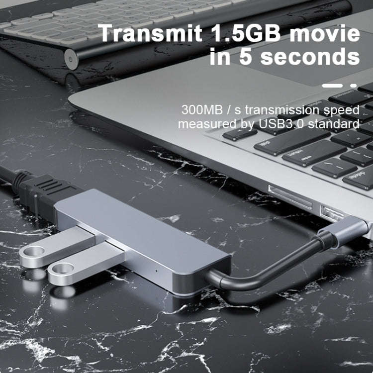 2011N 3 In 1 USB 3.0 x2 + HDMI Multi-function Type-C / USB-C HUB Docking Station