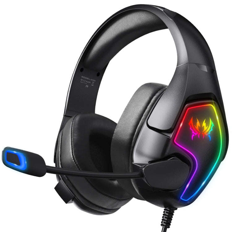 KOTION EACH G3000 3.5mm & USB Plug Stereo RGB Light Gaming Headset with Omni-directional Mic, Cab...