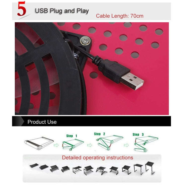 Portable 360 Degree Adjustable Foldable Aluminium Alloy Desk Stand with Cool Fans & Mouse Pad for...