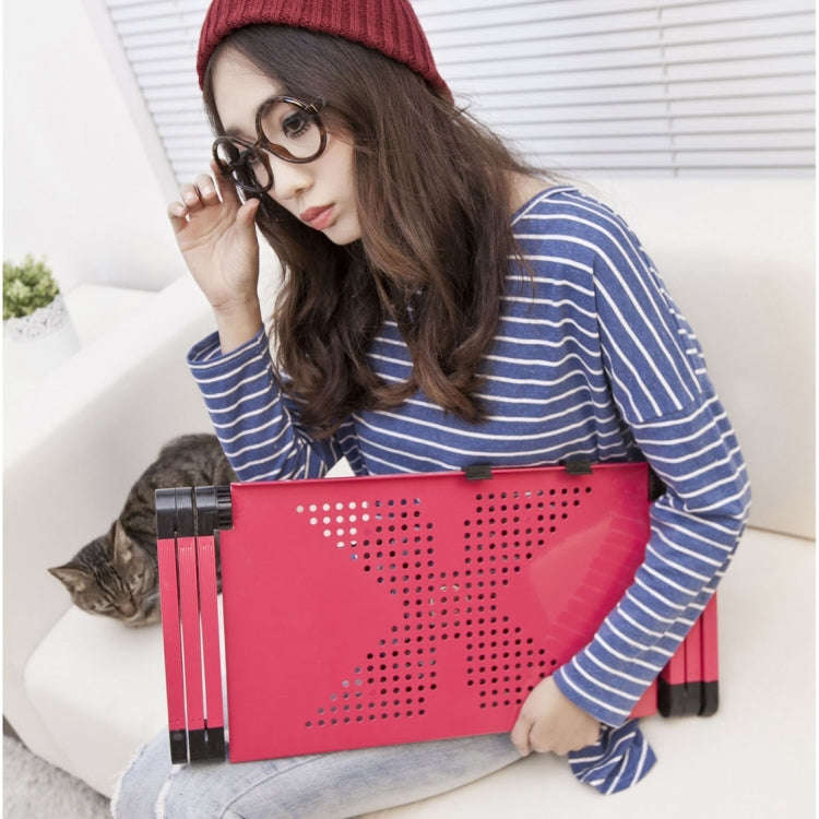 Portable 360 Degree Adjustable Foldable Aluminium Alloy Desk Stand with Mouse Pad for Laptop / No...
