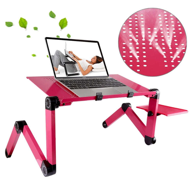 Portable 360 Degree Adjustable Foldable Aluminium Alloy Desk Stand with Mouse Pad for Laptop / No...