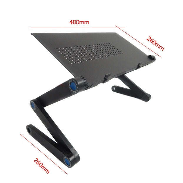 Portable 360 Degree Adjustable Foldable Aluminium Alloy Desk Stand for Laptop / Notebook, without...
