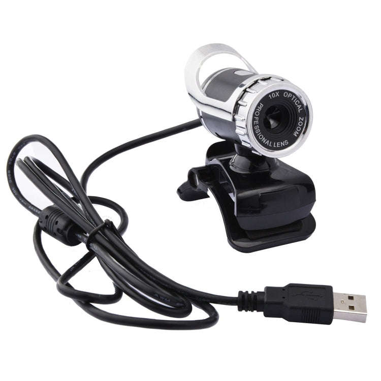 A859 480 Pixels HD 360 Degree WebCam USB 2.0 PC Camera with Sound Absorption Microphone for Compu...