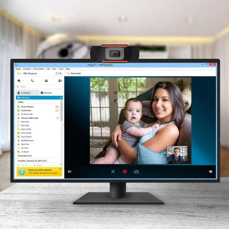 A870 480P Pixels HD 360 Degree WebCam USB 2.0 PC Camera with Microphone for Skype Computer PC Lap...
