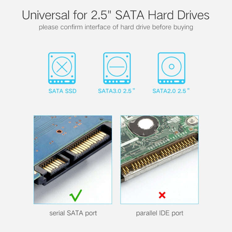 UGREEN US221 HDD Enclosure 2.5 inch SATA to USB 3.0 SSD Adapter Hard Disk Drive Box External HDD ...