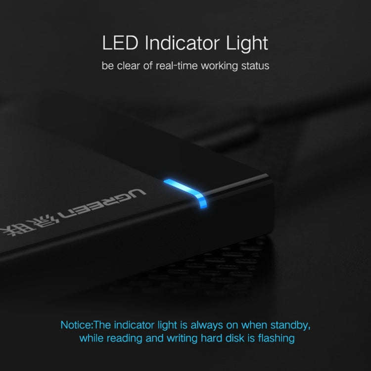 UGREEN US221 HDD Enclosure 2.5 inch SATA to USB 3.0 SSD Adapter Hard Disk Drive Box External HDD ...