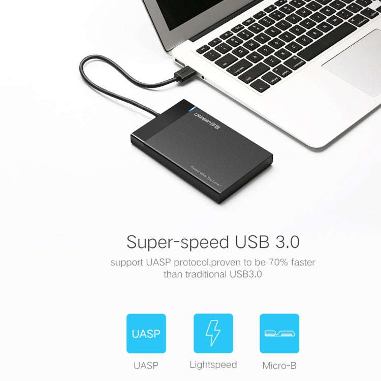 UGREEN US221 HDD Enclosure 2.5 inch SATA to USB 3.0 SSD Adapter Hard Disk Drive Box External HDD ...