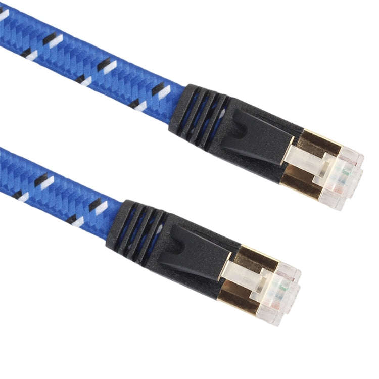 1m Gold Plated CAT-7 10 Gigabit Ethernet Ultra Flat Patch Cable for Modem Router LAN Network, Bui...