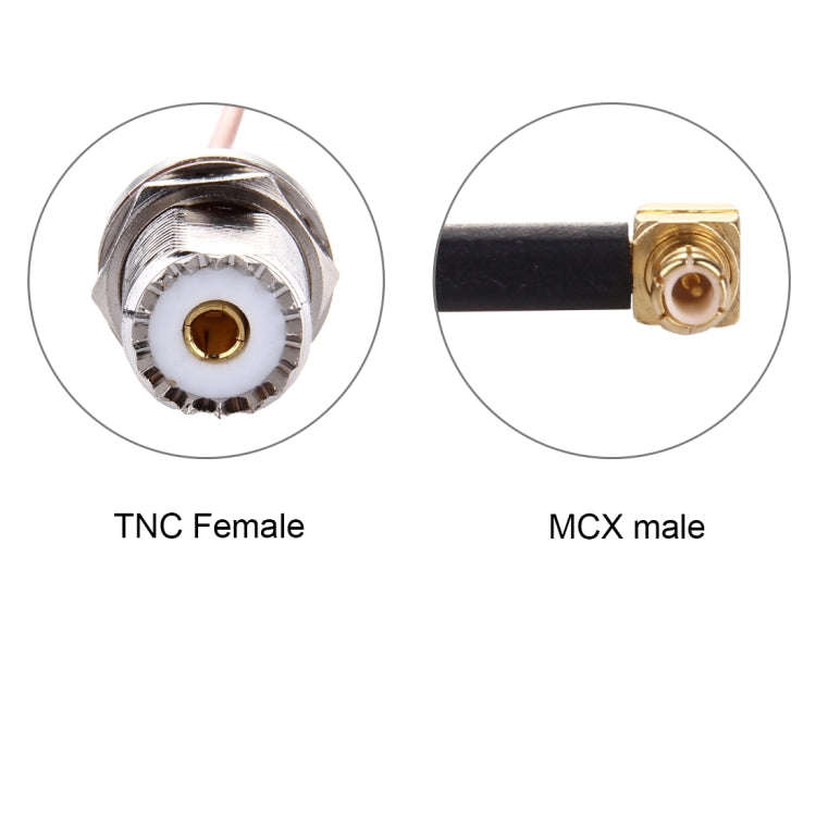 15cm UHF Female to MCX Male 90 Degree Elbow RG316 Cable