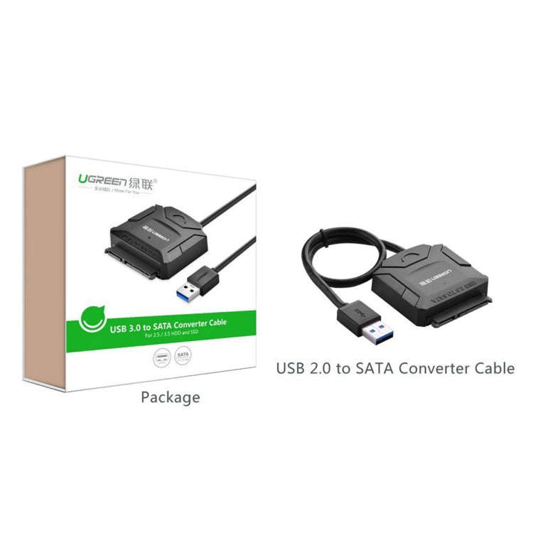 UGREEN USB 3.0 to SATA Adapter Cable Converter for 2.5 / 3.5 inch Hard Drive Disk HDD and SSD, Su...