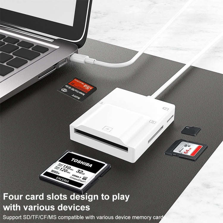 NK-3057H 4 in 1 USB-C/Type-C Multifunctional Card Reader