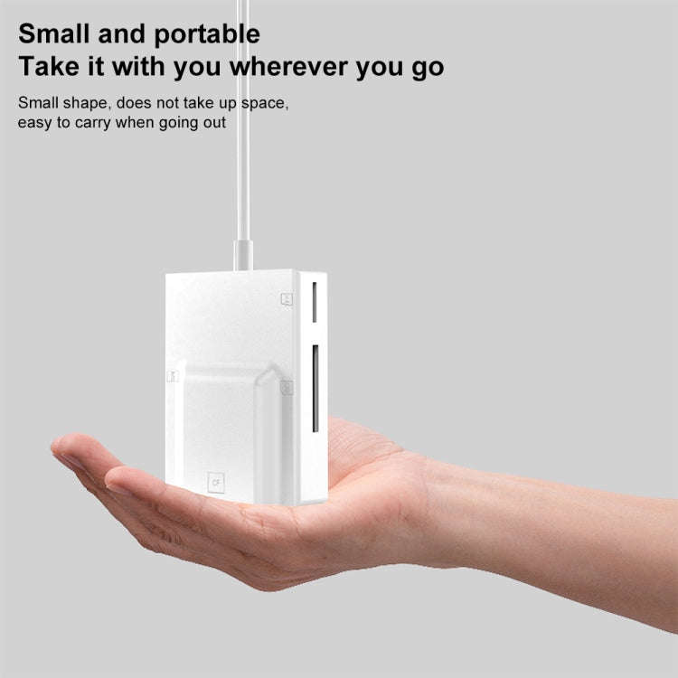 NK-3057H 4 in 1 USB-C/Type-C Multifunctional Card Reader