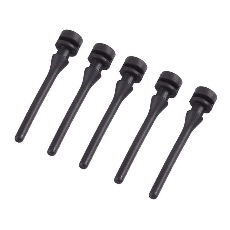 60 PCS 40mm Anti Vibration Soft Damping Nail Rubber Silicone Computer Fan Screw (Black)