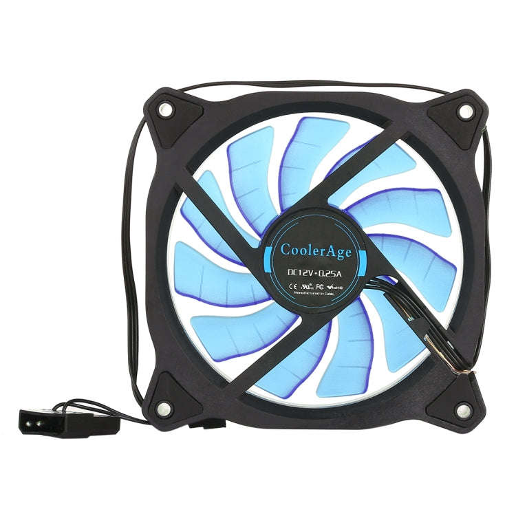 Color LED 12cm 3pin Computer Components Chassis Fan Computer Host Cooling Fan Silent Fan Cooling,...