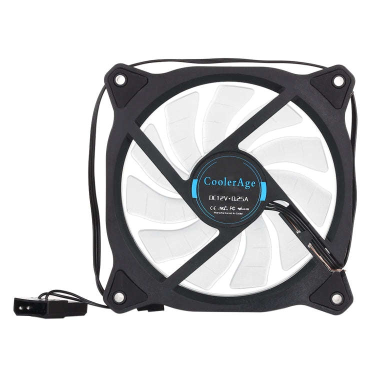 Color LED 12cm 3pin Computer Components Chassis Fan Computer Host Cooling Fan Silent Fan Cooling,...
