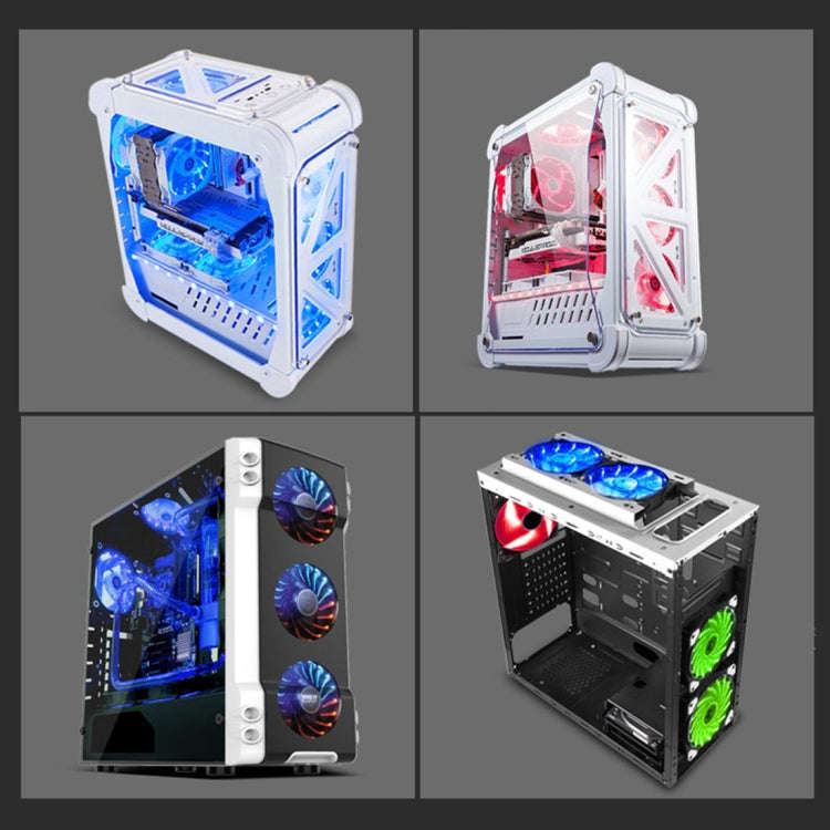 Color LED 12cm 3pin Computer Components Chassis Fan Computer Host Cooling Fan Silent Fan Cooling,...