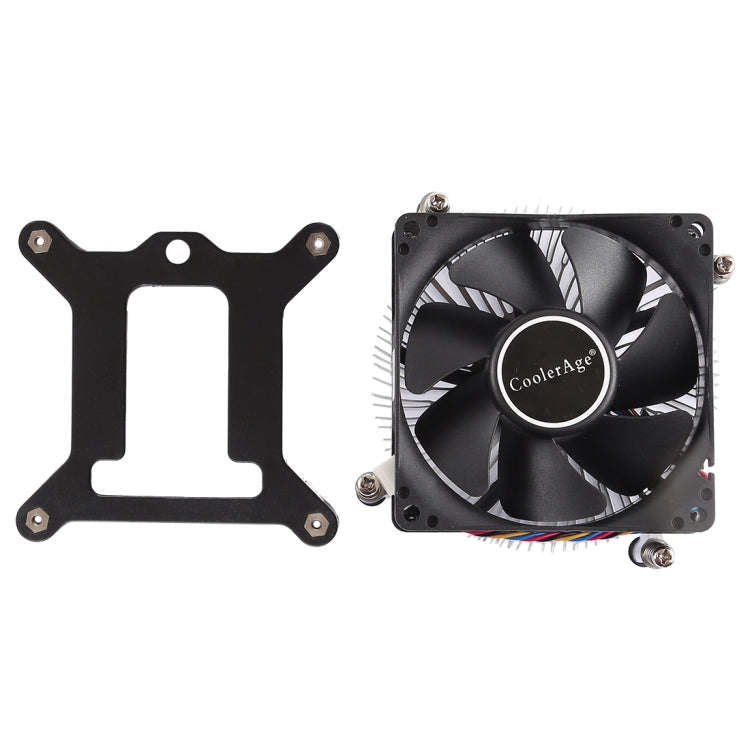 4Pin CPU Cooler Mute Silent Fan Thickened Aluminum Heat Sink for Intel 1155 / 1150 / 1151