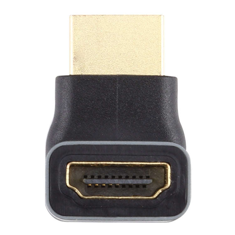 HDMI male to HDMI Female 90 Degree Elbow Head Aluminium Alloy Adapter(Black)