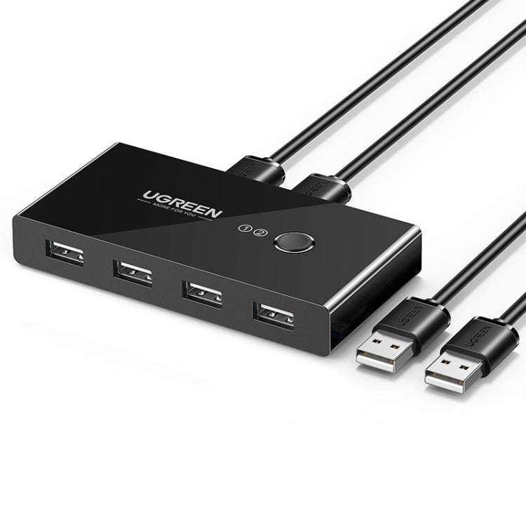 Ugreen USB Switch Selector 2 USB Ports Sharing 4 USB Ports Switcher Adapter for Mouse, Keyboard, ...