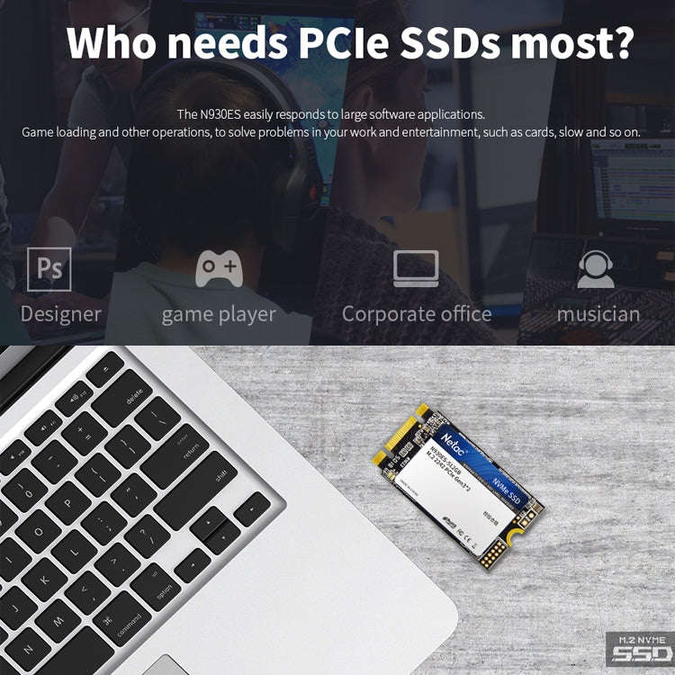 Netac N930ES 512GB M.2 2242 PCIe Gen3x2 Solid State Drive