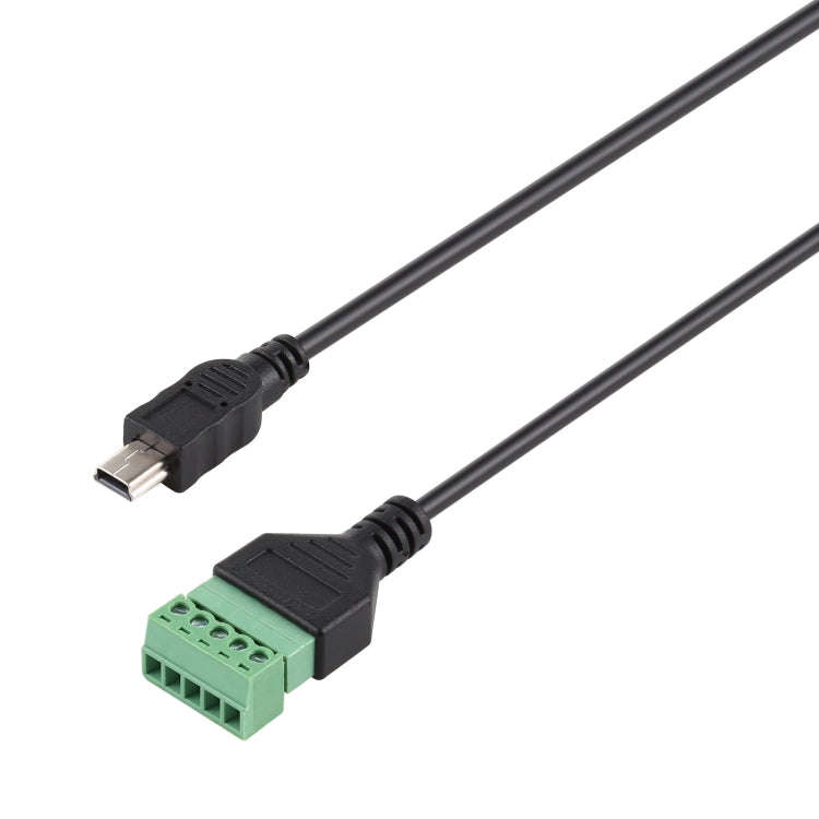 Mini 5 Pin Male to 5 Pin Pluggable Terminals Solder-free USB Connector Solderless Connection Adap...