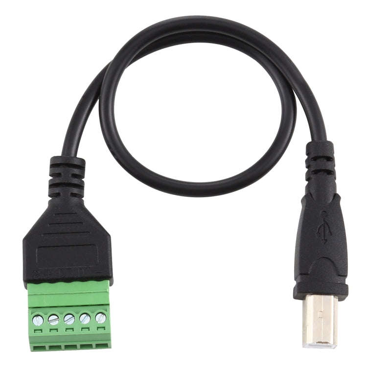 USB Type-B Male Plug to 5 Pin Pluggable Terminals Solder-free USB Connector Solderless Connection...