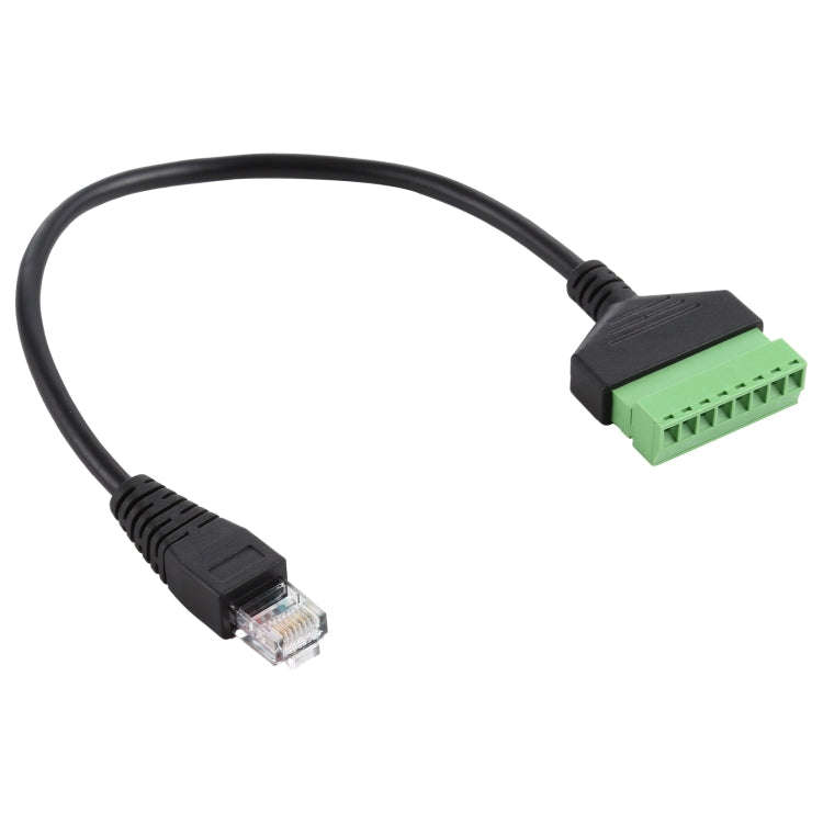 RJ45 Male Plug to 8 Pin Pluggable Terminals Solder-free USB Connector Solderless Connection Adapt...