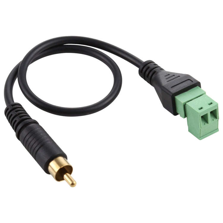 RCA Male Gold-plated to 2 Pin Pluggable Terminals Solder-free USB Connector Solderless Connection...