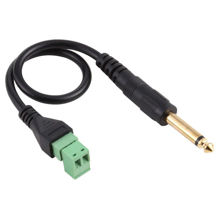 6.35mm Male to 2 Pin Pluggable Terminals Solder-free Connector Solderless Connection Adapter Cabl...
