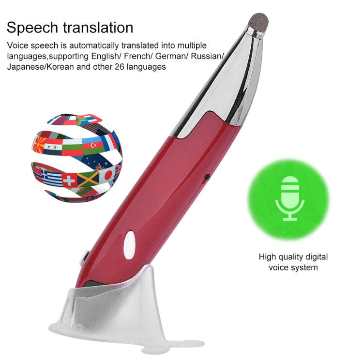 PR-06S 4-keys Smart Wireless Optical Mouse with Stylus Pen Function, Support Voice Operation / Tr...