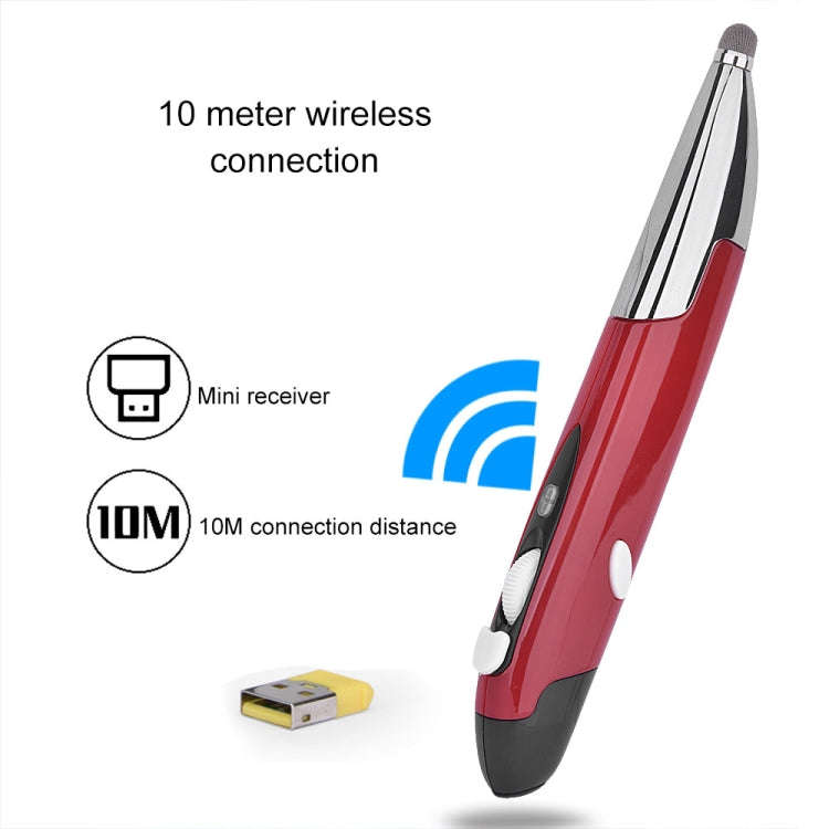 PR-06S 4-keys Smart Wireless Optical Mouse with Stylus Pen Function, Support Voice Operation / Tr...