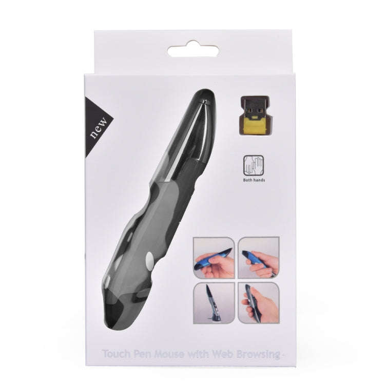 PR-06 4-keys Smart Wireless Optical Mouse with Stylus Pen Function (Grey)
