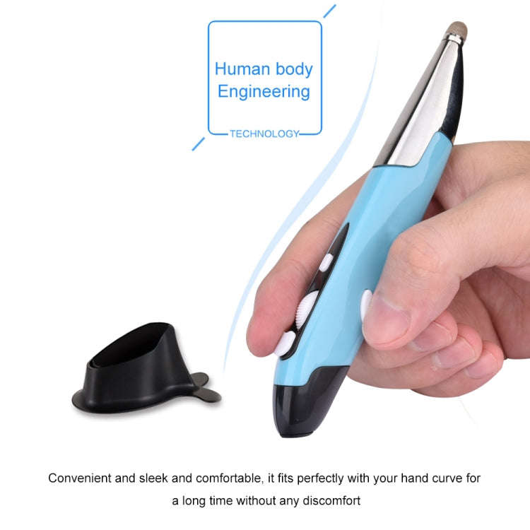 PR-06 4-keys Smart Wireless Optical Mouse with Stylus Pen Function (Blue)