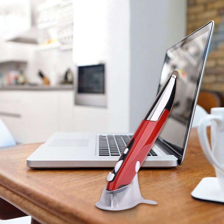 PR-06 4-keys Smart Wireless Optical Mouse with Stylus Pen Function (Red)