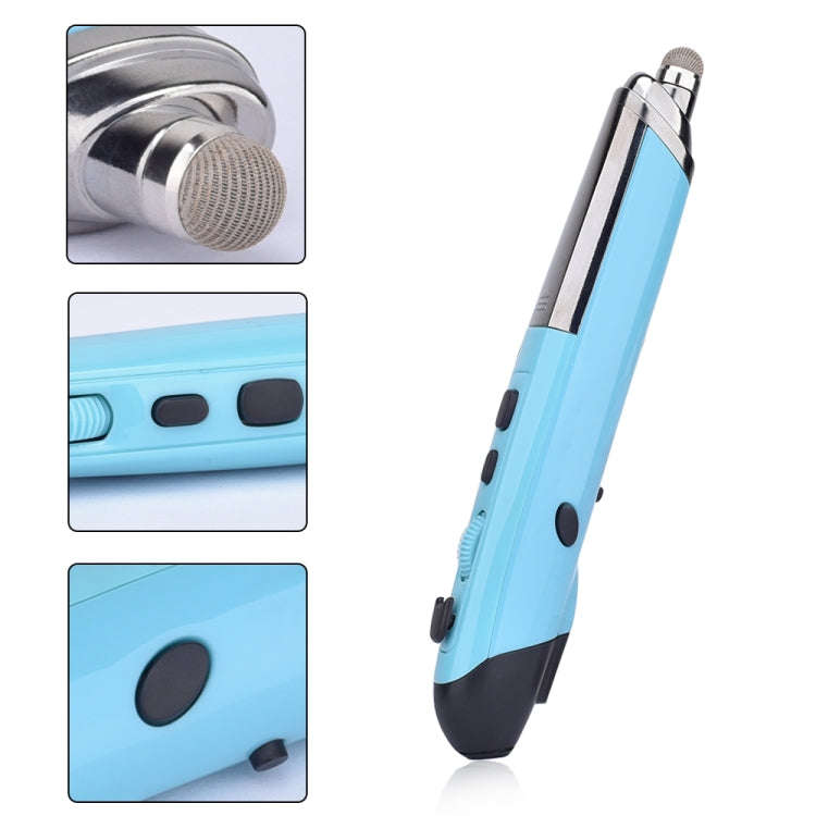 PR-08 6-keys Smart Wireless Optical Mouse with Stylus Pen & Laser Function (Blue)