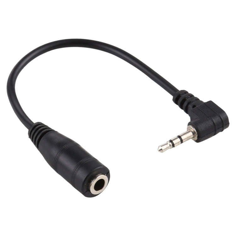2.5mm Right Angle Male Plug to 3.5mm Female Jack Stereo AUX Audio DC Power Adapter Converter Cabl...