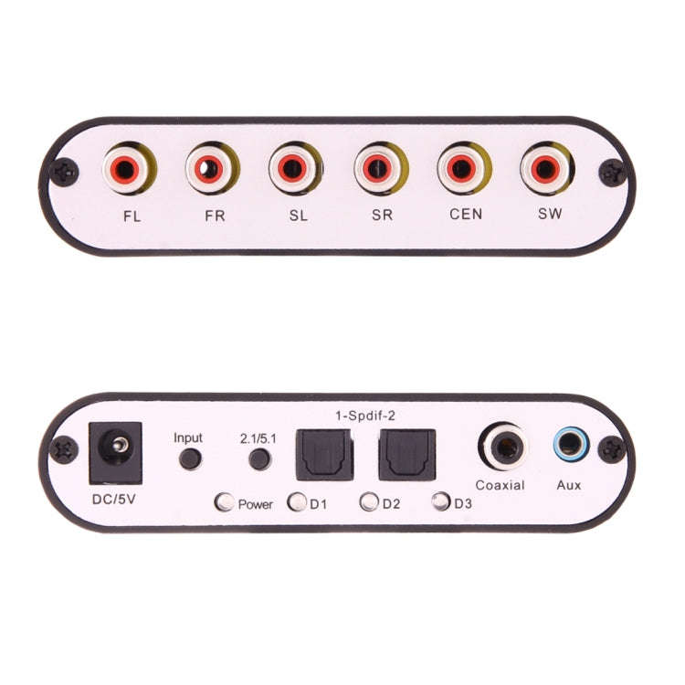 NEWKENG 51R DTS / AC3 to Analog 5.1 Audio / Stereo Audio Digital Audio Converter Decoder