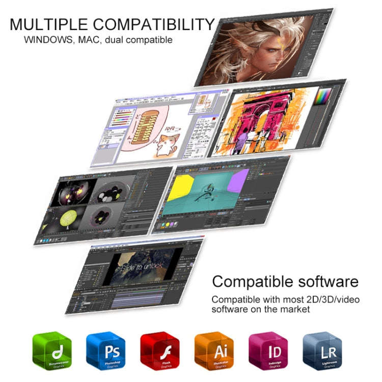 VEIKK A30 10x6 inch 5080 LPI Smart Touch Electronic Graphic Tablet, with Type-c Interface