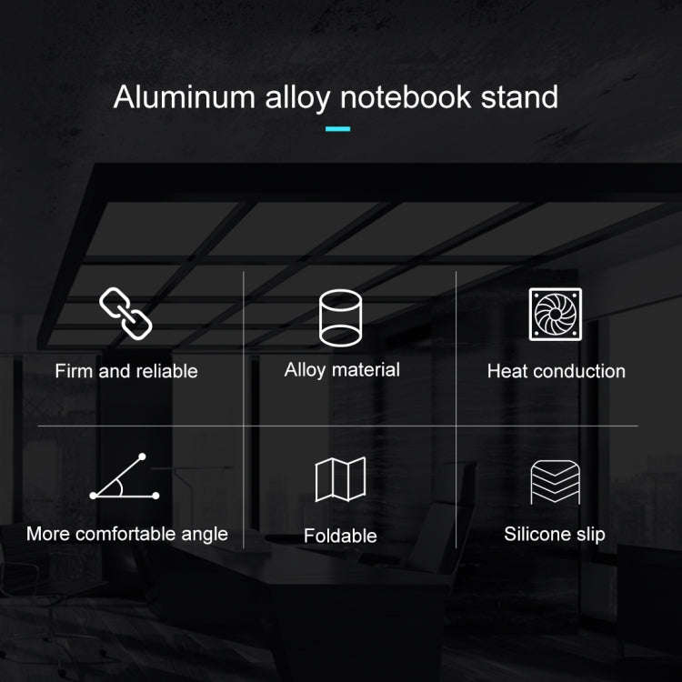 COOLCOLD U2S Portable Foldable Hollow Double Triangle Height Adjustable Aluminum Alloy Bracket fo...
