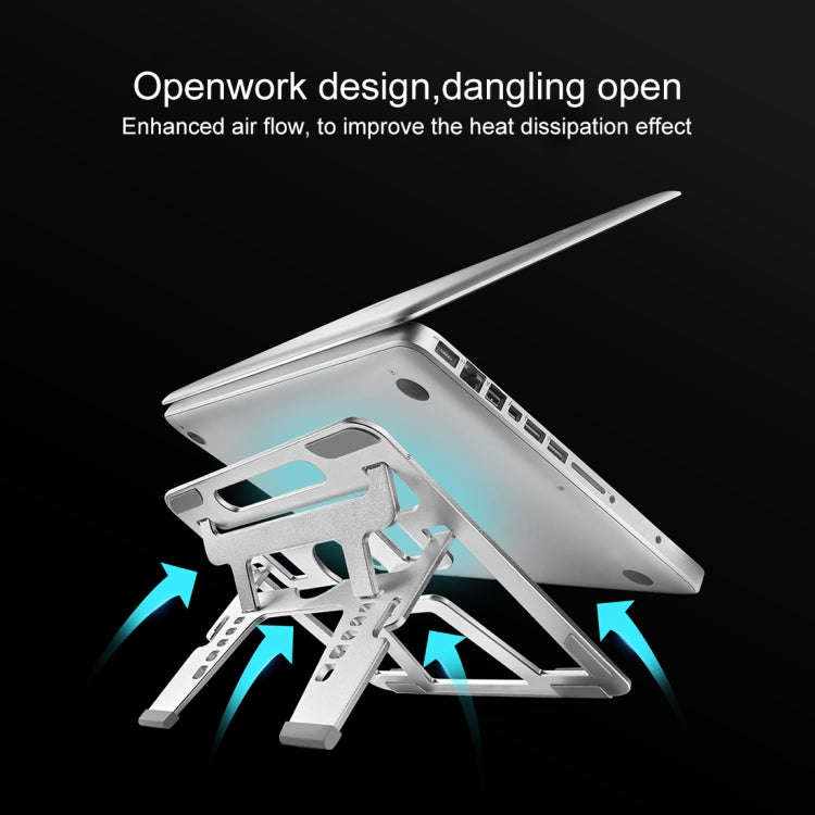 COOLCOLD U2S Portable Foldable Hollow Double Triangle Height Adjustable Aluminum Alloy Bracket fo...